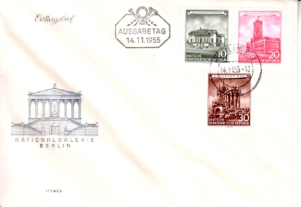 DDR FDC 0491 / 0496 ● - 1955